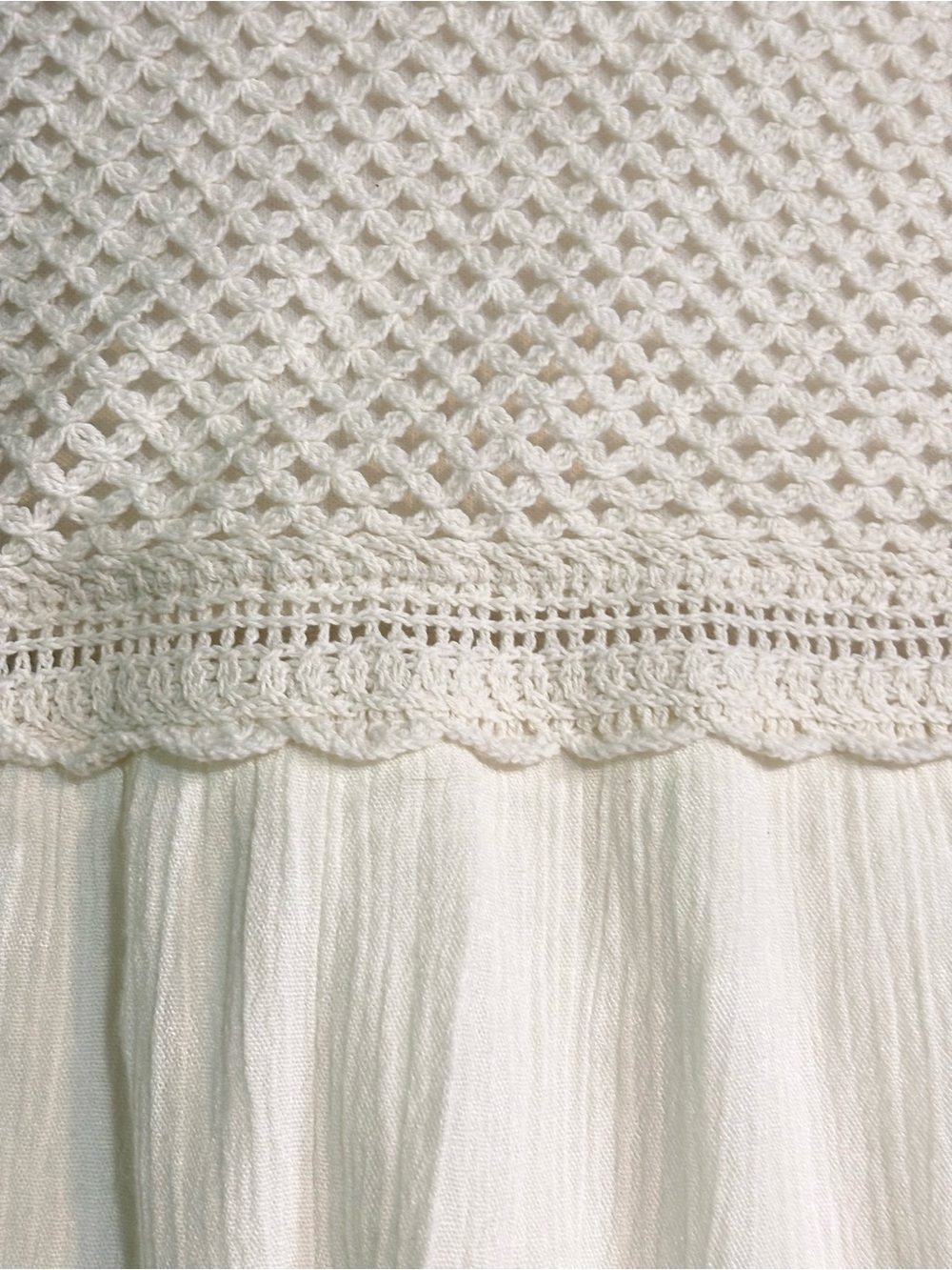 LC Lauren Conrad Ivory Waffle-Knit maxi dress xl - Picture 7 of 15